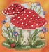 Mill Hill Counted Cross Stitch RED Cap, Multi...
