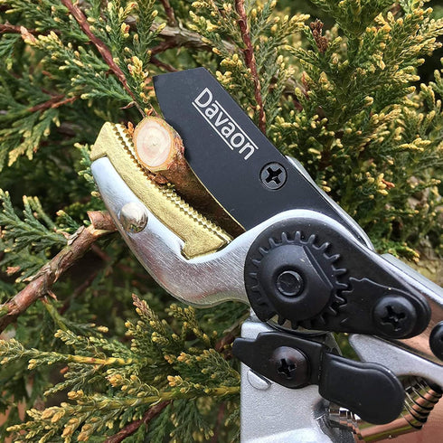 Davaon Pro Anvil Pruning Shears for Gardening - Achieve 30% More with Less Effort with These Premium Garden Pruners, Plant Shears for Razor-Sharp ...