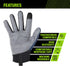 AWP Pro Protect Work Gloves for Men And Women, Full Back-Of-Hand TPR Impact Protection, X-Large,Blue...