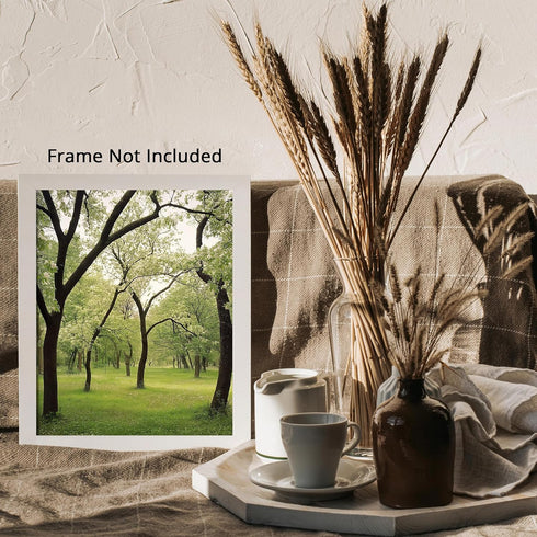 Posterizer 1 pcs-orchard tree scene-lush nature art-soft serene poster 1-Collectibles & Fine Art-Landscape & Nature Art-Gift for Art Lovers- unfra...