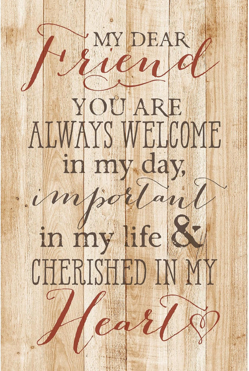 DEXSA My Dear Friend…New Horizons Wood Plaque with Easel | Made in the USA...