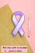 Fundraising For A Cause Large Paper Purple Ribbon Cutouts – Awareness Paper Ribbon Decorations - Donation to Support Alzheimer’s, Domestic Abuse, ...