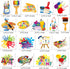 36Pcs Art Paint Party Cupcake Toppers Paint Brush Cupcake Picks Art Party Cake Decoration for Art Painting Theme Birthday Party Baby Shower Paint ...