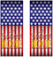 Beistle 2 Pack Plastic Welcome Home Door Covers, 6’ x 30”- American Flag Decor, Patriotic Holiday Supplies, Porch Decorations...