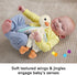 Fisher-Price Baby Sensory Toy Snuggle Up Goose Plush Toy with Jingles for Newborns, Machine Washable...
