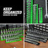 OEMTOOLS 22209 Metric 3/8 Inch Drive Socket Tray Organizer, Black...