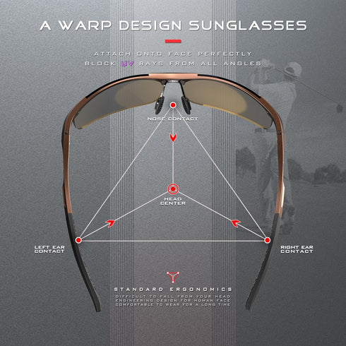 SIPLION Sunglasses Men Polarized for Men's Driving Sport Fishing hiking UV Protection Al-Mg Metal Frame Ultra Light...