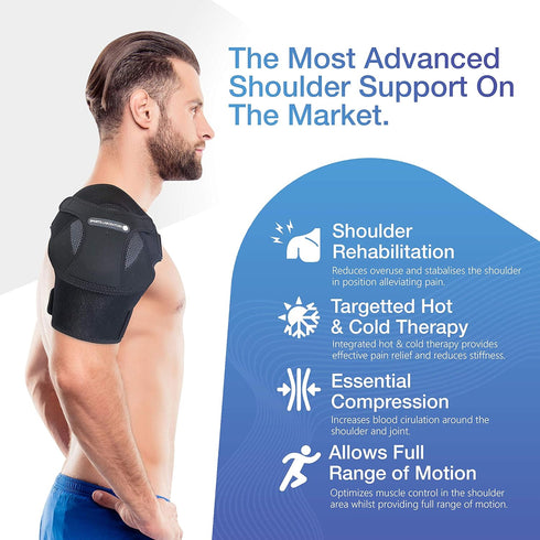 Sports Laboratory Shoulder Brace for Men and Women | Shoulder Support | Shoulder Compression | Shoulder Immobilizer | Rotator Cuff Shoulder Brace ...
