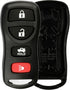 KeylessOption Just the Case Keyless Entry Remote Key Fob Shell - Black...