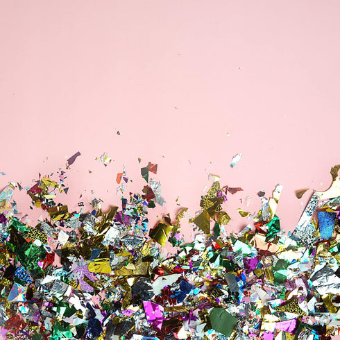 Jumbo Mylar Rainbow Foil Confetti - Glittering Metallic Confetti for New Year's, Surprises, Birthdays, Photoshoots, Engagements, and Weddings (300...