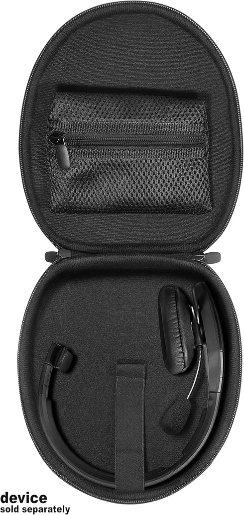 Headset Case for VXI BlueParrott B550-XT, B450-XT, B450-XT -204010-C, B350-XT, B250-XTS, C400-XT, Mesh Pocket Cable, Amplifier and Other Accessori...