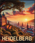 Posterizer 1 pcs-travel poster-Heidelberg-Adventure Wall Art Gift for Men Women Entrepreneur Teens Decor for Home & Office- unframed wall art...