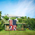 British USA Friendship Garden Flag,12x18 in Heavy Duty Great Britain UK America US Outdoor Banner for Patio Yard with Double Side...