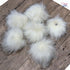 Furryvalley Faux Fur Pompom 6pcs DIY Crafts Fluffy Balls for Hat Shoes Scarves with Snap Fastener Removable Knitting Hat Horse Riding Hat Silk Acc...