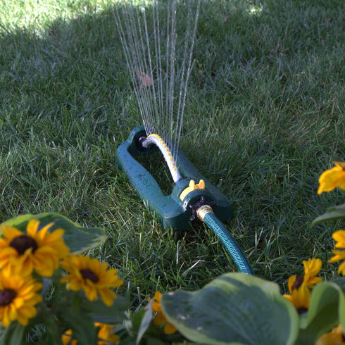 Melnor 65046-AMZ TurboTek 3200 SF Turbo Oscillating Sprinkler with QuickConnect Product Adapter...