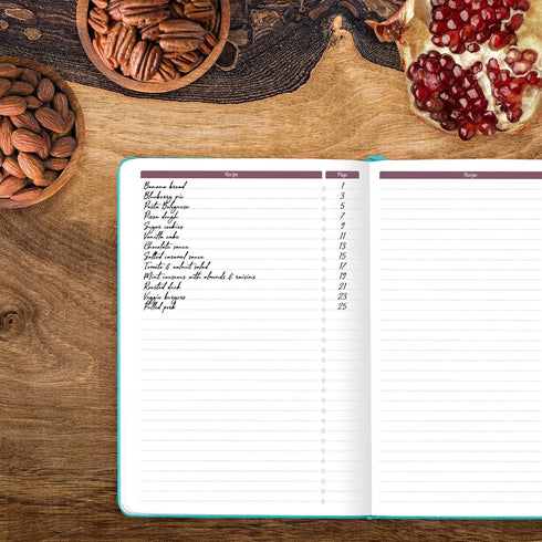 GoGirl Recipe Book – Blank Cookbook to Write In Your Own Recipes – Empty Cooking Journal for Family Recipes – Personalized Recipe Notebook – Hardc...