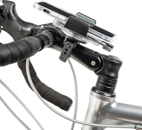 Nite Ize Squeeze Rotating Smartphone Bar Mount - Universal Phone Mount for Bike Handlebar - Phone Holder with Universal Mounting Strap - Transluce...