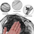 HESTYA 4 Pack Mosquito Head Net Face Mesh Protecting Net for Outdoor Hiking Camping Climbing Mosquito Fly Insects Preventing(Black, Gray)...