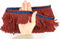 Fenghuangwu 5 Yard Long 2.5 Inches Wide Bullion Fringe Trim and Embellishments Fabric Trims Sewing DIY Decoration for Curtain Sofa Clothes(Mix red...