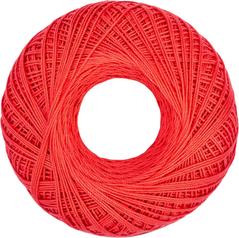 Aunt Lydia Classic Crochet Thread, Bright Coral...