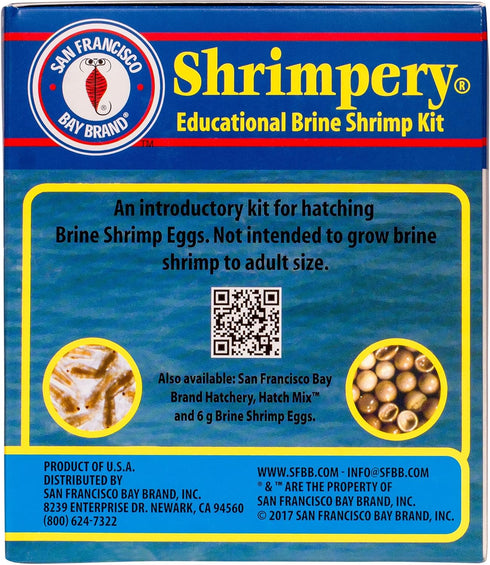 San Francisco Bay Brand Shrimpery Brine Shrimp Kit for Hatching Baby Brine Shrimp Eggs | Excellent Food Source Baby Aquarium Fish, Freshwater, Ree...