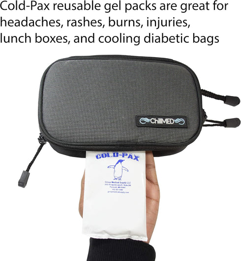 2 Pack - Cold Ice Pack Replacements - 3 oz Long Lasting Gel Packs for Aches, Pains, Bruises, Sores, Coolers, Lunch Boxes, and Medical Purposes...