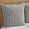 Piper Classics Market Place Blue Ticking Stripe Quilted Euro Sham...
