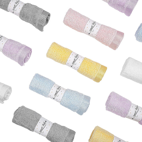 Sweet Child 8-Pack Baby Washcloths -Super Soft Rayon Washcloth, Baby Wash Cloths for Newborn,Infants and Kids, Bath Baby Towels, Body and Face Tow...