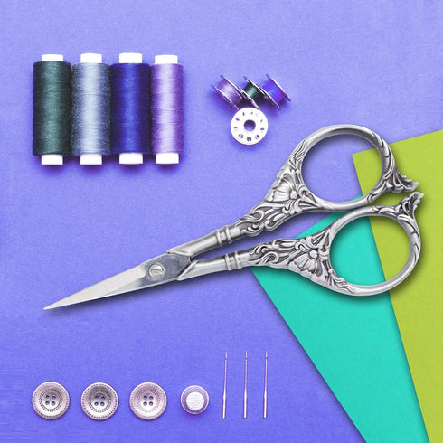 BIHRTC Embroidery Sewing Scissors Stainless Steel for Cross Stitch Cutting Threading Needlework Handcraft Craft Art Work DIY Tool...