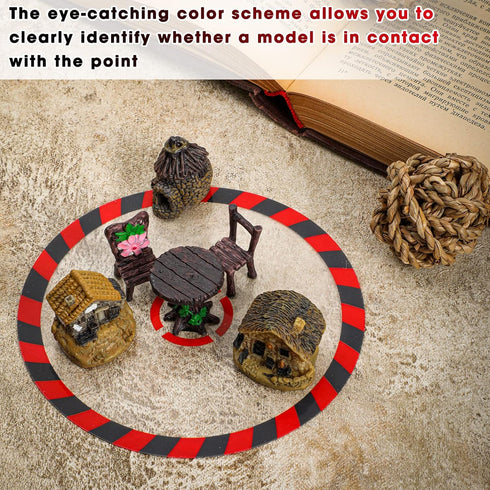 6 Pcs Objective Point Markers Round PVC Objective Marker Gaming Accessory, Miniature Not Included...