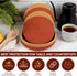 Trivets for Hot Dishes 100% Cotton Rope - 8" Trivets for Hot Pots and Pans Set of 5 Pcs w/ 9" Storage Basket | Pot Holders Heat Resistant | Hot Pa...