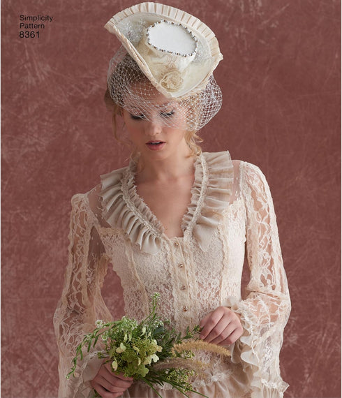 Simplicity 8361 Women's Steampunk Hat Sewing Pattern, Sizes S-L...