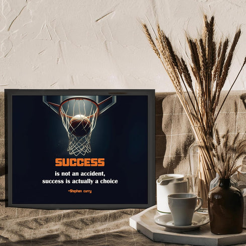 Posterizer 1 pcs-Success is a Choice-Stephen Curry-Motivational & Inspirational Art-Sports & Hobby Art-Decor for Gym, Studio- UNFRAMED Wall Art...