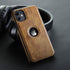 Retro Leather Case for iPhone 11 Anti-Knock Back Cover Soft TPU Business Shell Phone Case (Brown, for iPhone 11)...