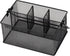 Mind Reader Utensil Holder, Silverware Organizer, Caddy, Cutlery Holder, Kitchen, Metal Mesh, 10"L x 7"W x 4.75"H, Black...