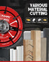 EZARC 4 1/2 Cut Off Wheels, Carbide Cutting Disc, Angle Grinder Cutting Wheel for Wood, Wood with Nails, Laminate, Plastic, Plaster, 2 Pack...