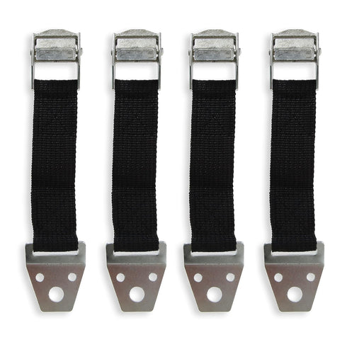 Metal Anti Tip Furniture Kit, 4 Pack Silver Furniture Anchors for Baby Proofing, TV Safety Straps For Flat Screens, Earthquake Straps, Heavy Strap...