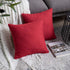 Anickal Valentines Pillow Covers 18x18 inch for Valentines Day Decor Set of 2 Red Rustic Linen Holiday Decorative Square Throw Pillow Covers for F...