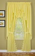 Today's Curtain, Orleans Scallop Curtain, Buttercup 45" Panel Pair and Tieback,4-Piece-Set, 60" W x 45" L, Buttercup...
