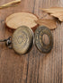 Mudder Vintage Roman Numerals Scale Quartz Pocket Watch with Chain (Bronze)...