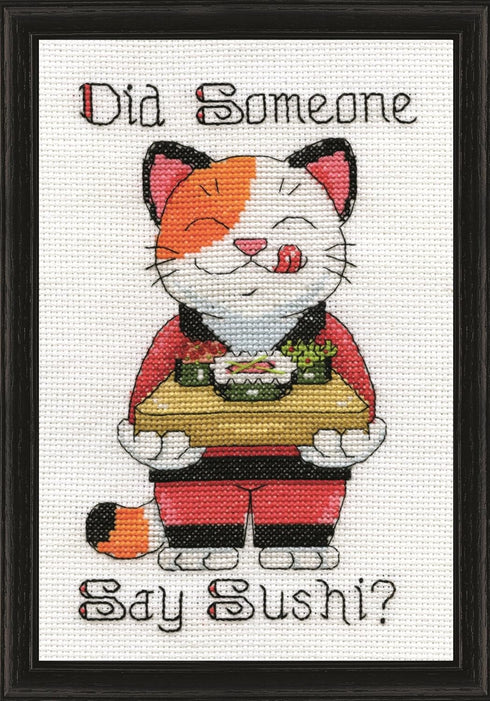 Design Works Crafts Say Sushi, 5 x 7'' Counted Cross Stitch Kit, Multi-colour...