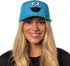 Sesame Street Cookie Monster Mens' Snapback Hat Adult Precurve Adjustable Cap | Perfect for Everyday Wear Blue...