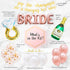 Bachelorette Party Decorations Kit | Bridal Shower Supplies | Bride to Be Sash, Ring Foil, Rose Balloons, Glitter Banner | Pop The Champagne She i...