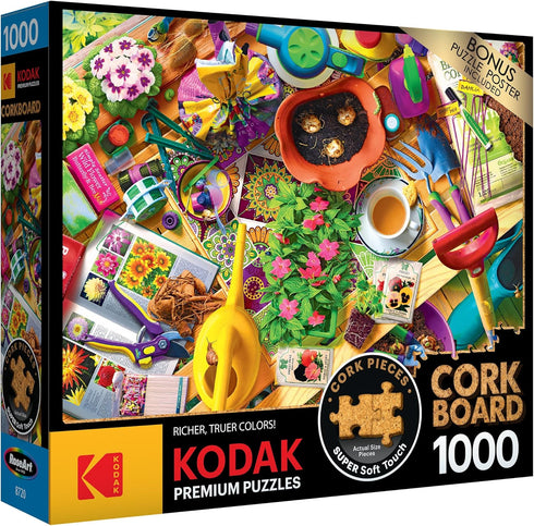 RoseArt - Kodak Premium Cork - Inside The Gardener's Shed - 1000 Piece Jigsaw Puzzle for Adults...