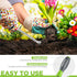 WORKPRO 11.5" Dandelion Weeder Puller Tool with Soft Handle, Polished Stainless Steel Garden Weed Remover Tool, Two-Pronged Fork Weeder Tool for L...