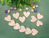 Shapenty Unfinished Wooden Hearts Bulk Blank Wood Slices Discs DIY Craft Cutout Pieces for Wedding Guest Signing Book Frame Album Valentine Christ...