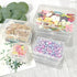 16pcs Small Plastic Organizer Storage Boxes 4 Sizes Rectangle Clear Plastic Organizer Storage Box Mini Mini Empty Containers with Lids for Beads, ...