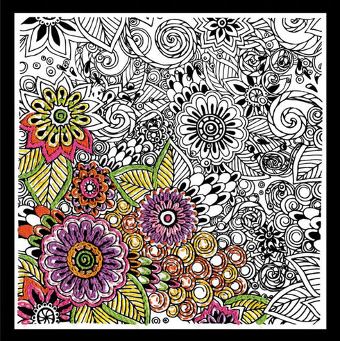 Tobin Floral Zenbroidery Kit, Multicolored......