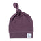 Copper Pearl Baby Beanie Hat Top Knot Stretchy Soft Plum...