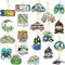 Siifert 20 Pcs Camping Diamond Painting Keychain Kits with Tools 5D DIY Diamond Art Pendants Cute Hanging Camping Drill Diamond Painting Key Chain...